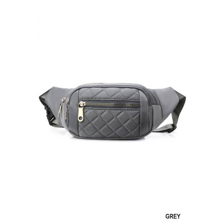 42POPS - Wholesale Belt Bag - Women's - "QUILTED MULTI POCKET WAIST BELT BAG1
