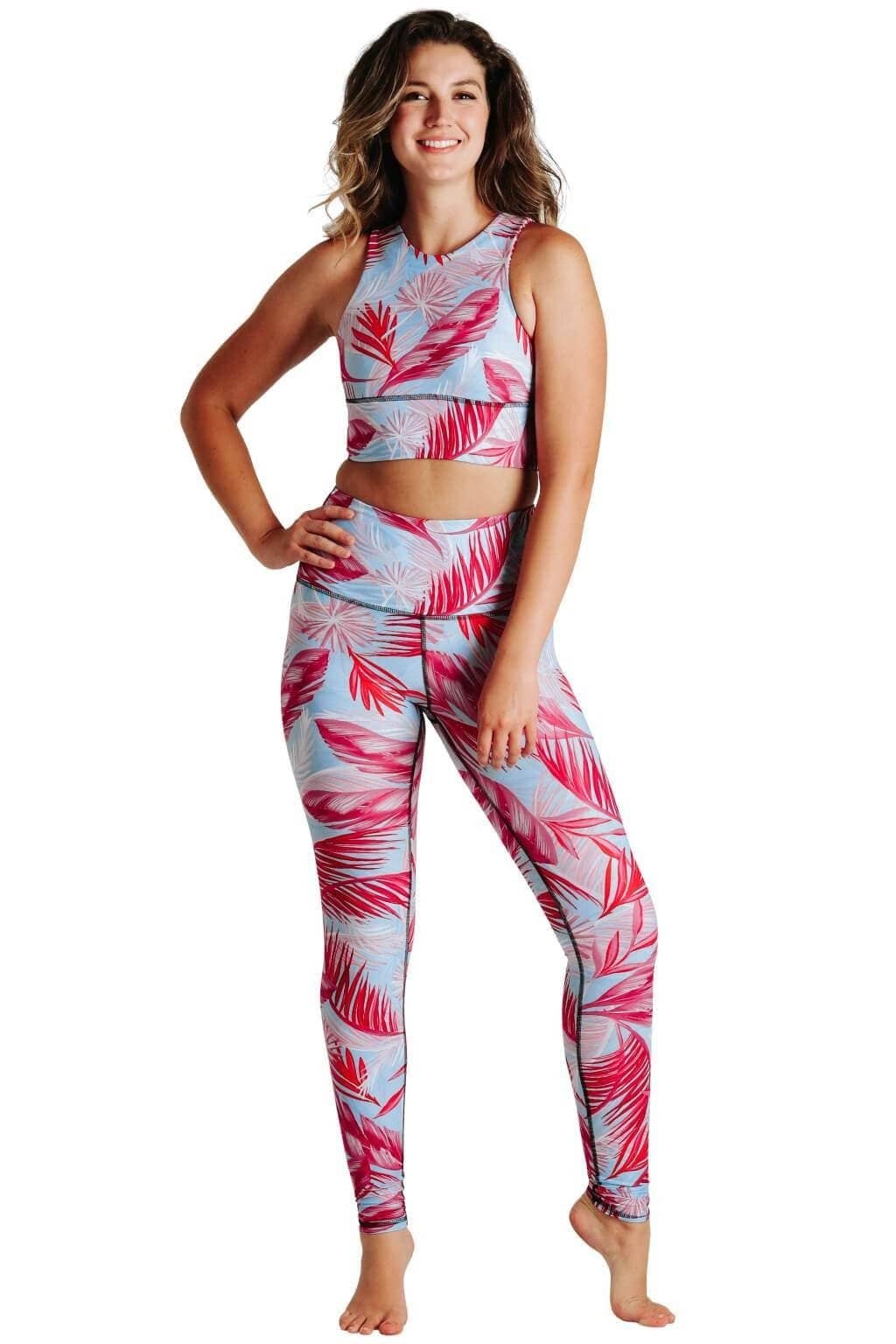 Yoga Democracy - Wholesale Athletic/Lounge Leggings - Women's - Hot Tropic Printed Yoga Leggings4