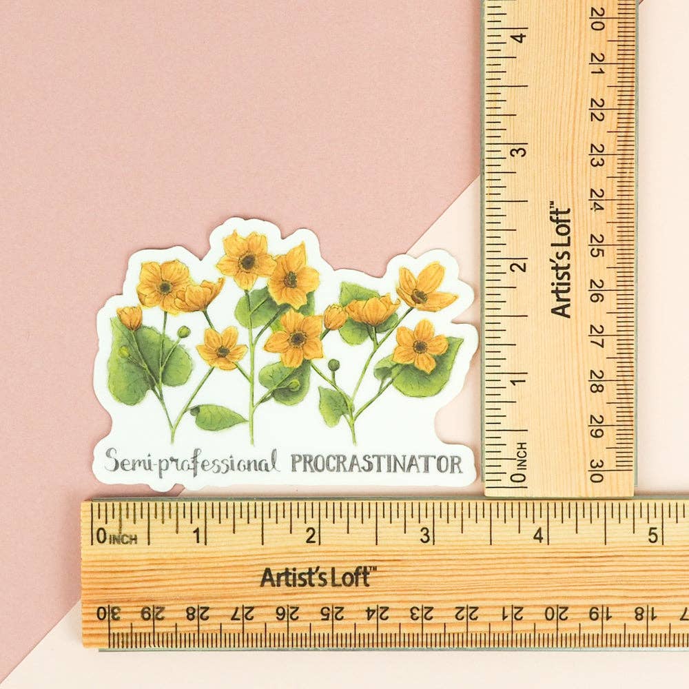 Naughty Florals - Wholesale Sticker - Semi-Professional Procrastinator Sticker3