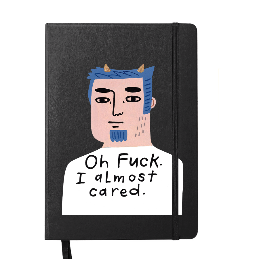 Disrupted Industries - Wholesale Notebook - Oh Fuck. I Almost Cared. Grumpy Bastard Notebook.1