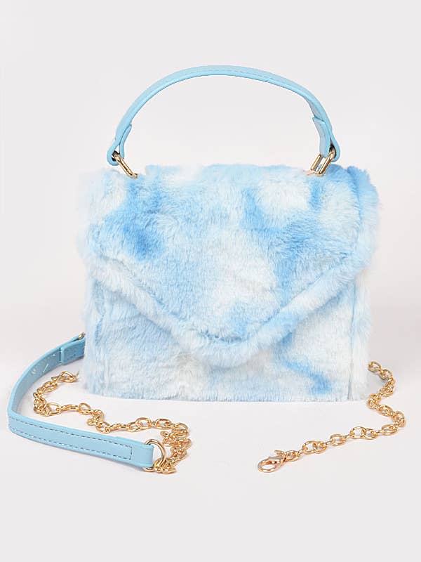 Tie Dye Fur Flap Bag för wholesale av Shop Neighbors