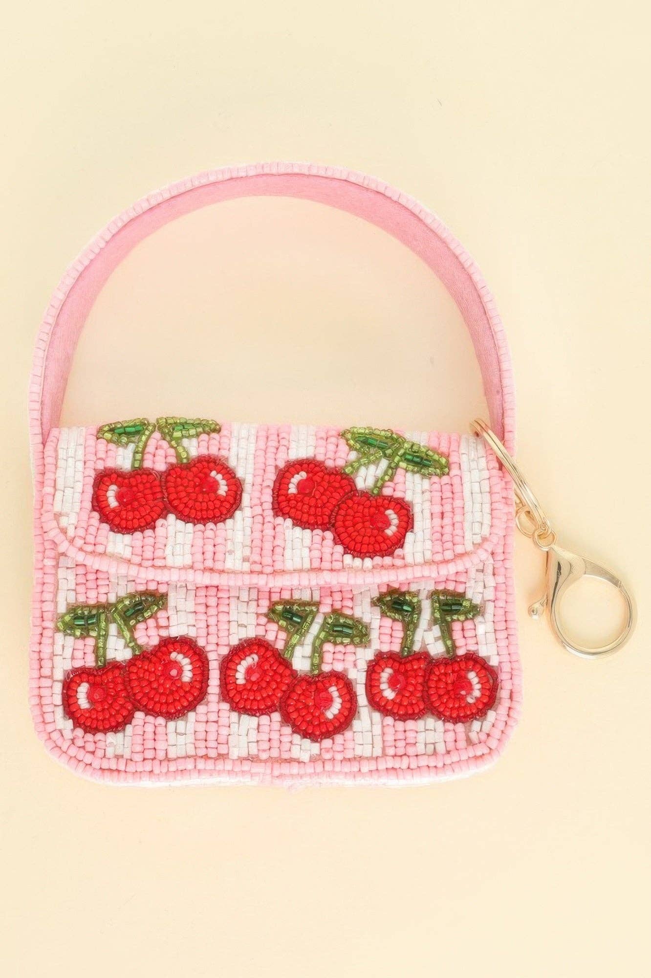 CC Wholesale Clothing – Acessório para mala/bolsa - Mulher por atacado – Mini Bolsa com Tema de Frutas com Missangas0