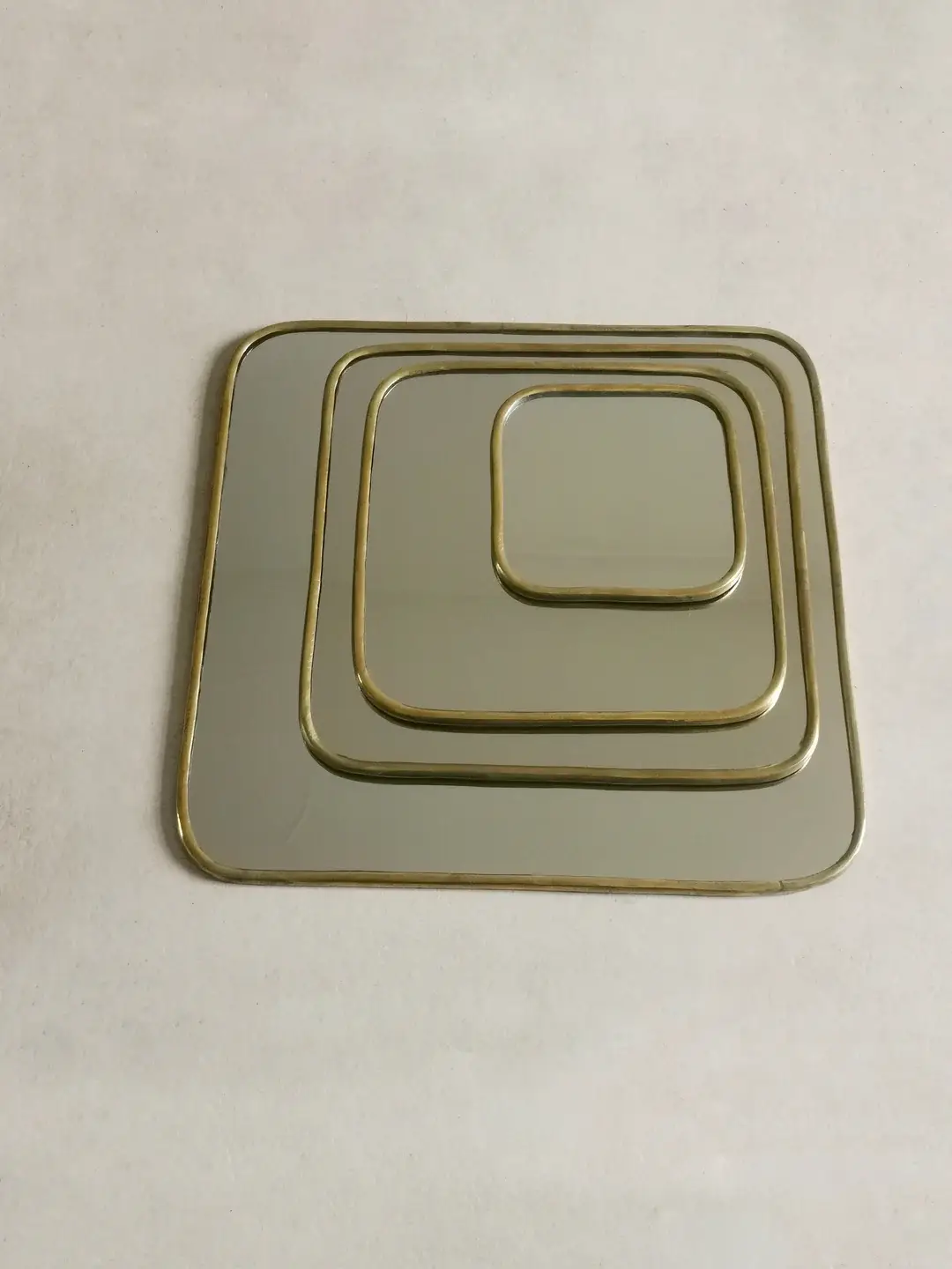 High crafty – Espelho de parede por atacado – Espelho Quadrado Marroquino Feito à Mão com Moldura de Latão Dourado3