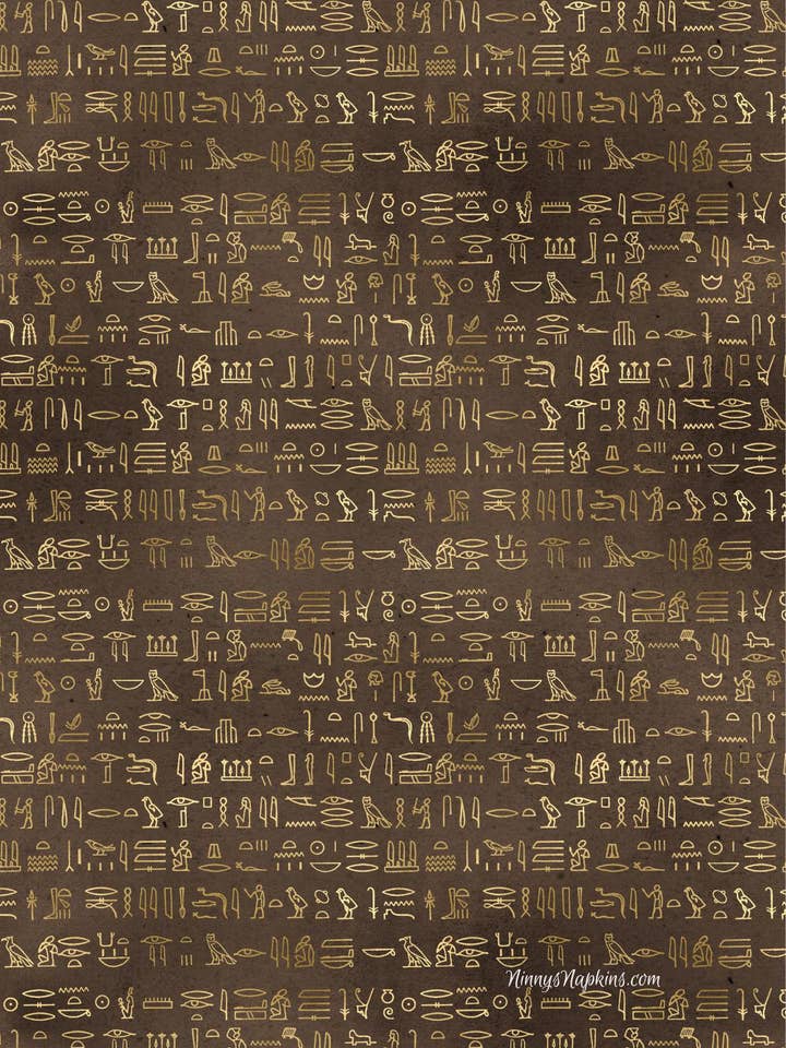 Ninny's Rice Paper A3 - Hieroglyffer for engroshandel hos Ninnys Napkins