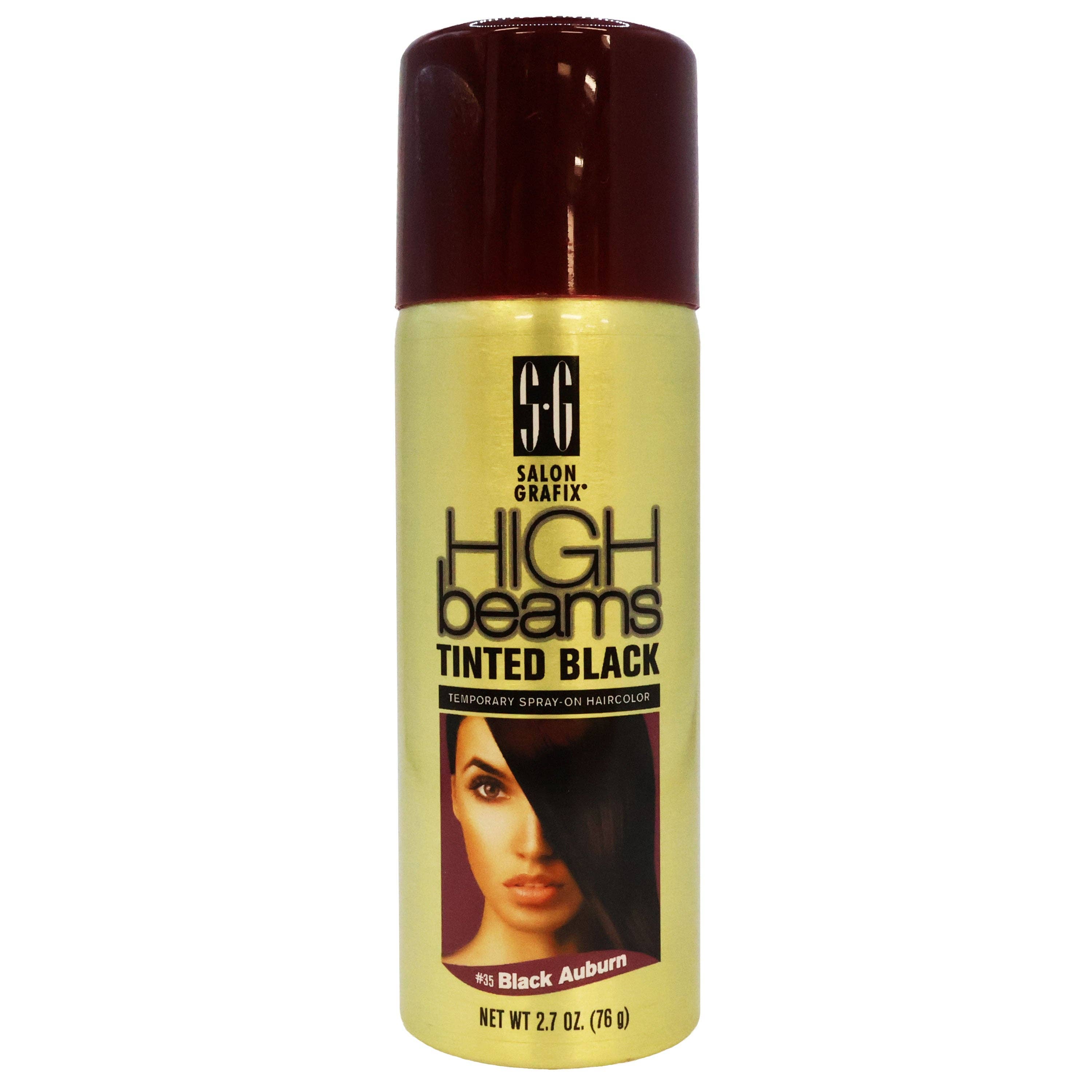 KT Supply - Wholesale Hair Dye - High Beams Tinted Black Temporary SprayOn HairColor 35 2.7oz0