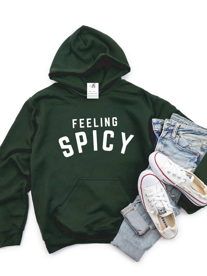 Feeling Spicy Cozy Hoodie for wholesale by Blonde Ambition | Jewelry | Valentines Gift & Sweaters