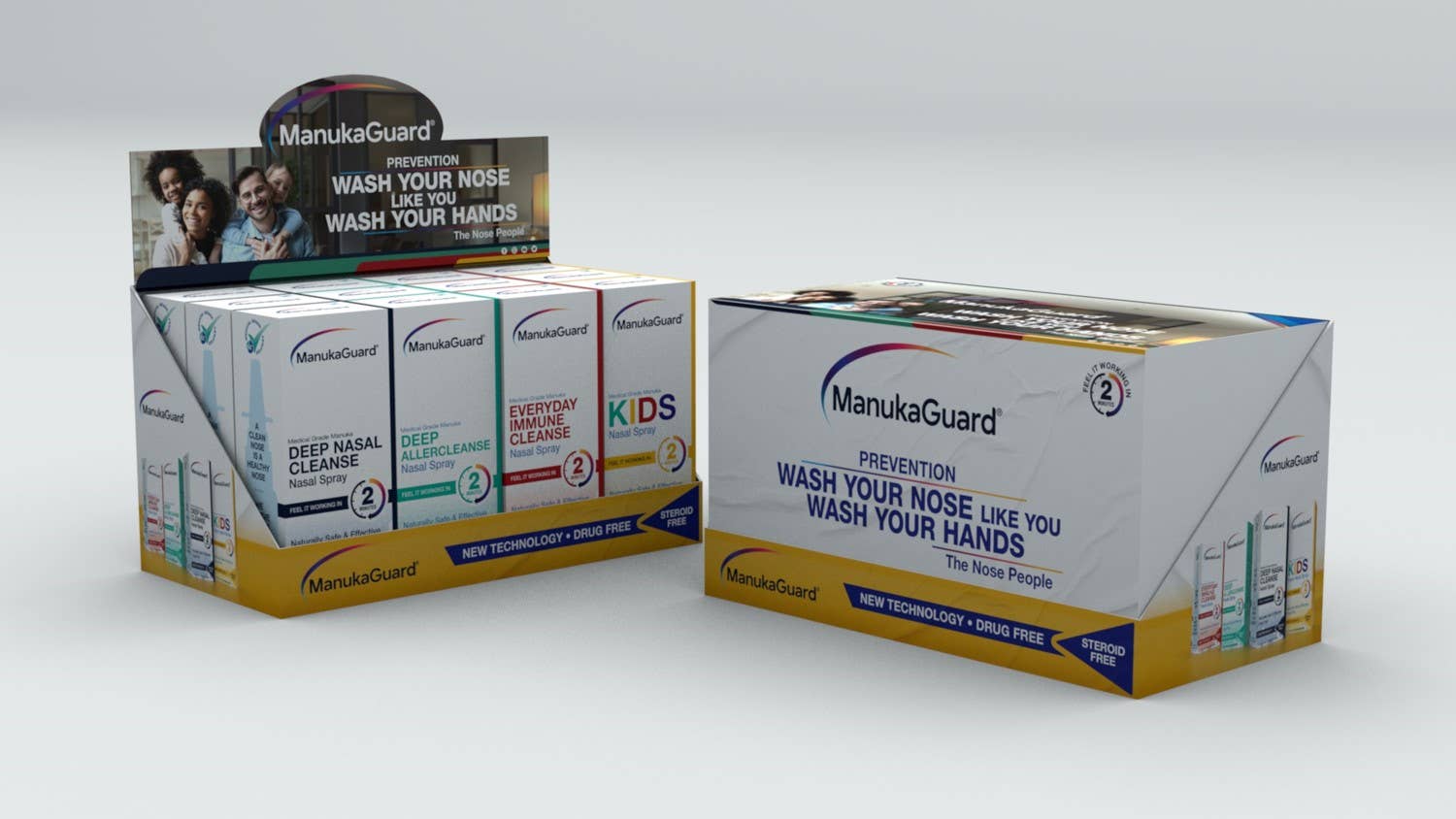 ManukaGuard - Wholesale Nasal Care - Nasal Spray Display Shipper (12 items Total)1