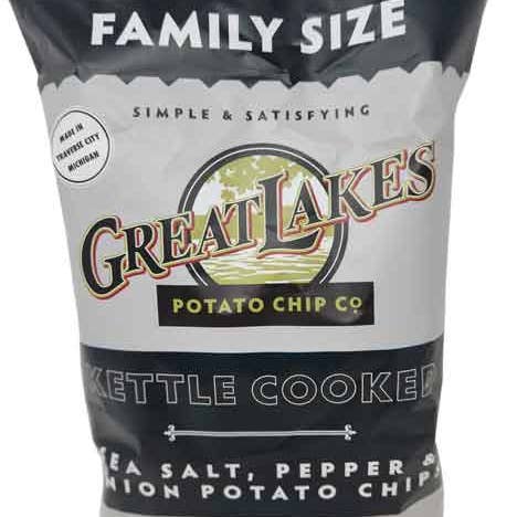 Hudson Meat Company - Wholesale Chips - KETTLE CHIPS SALT PEPPER ONIO - GREAT LAKES CHP