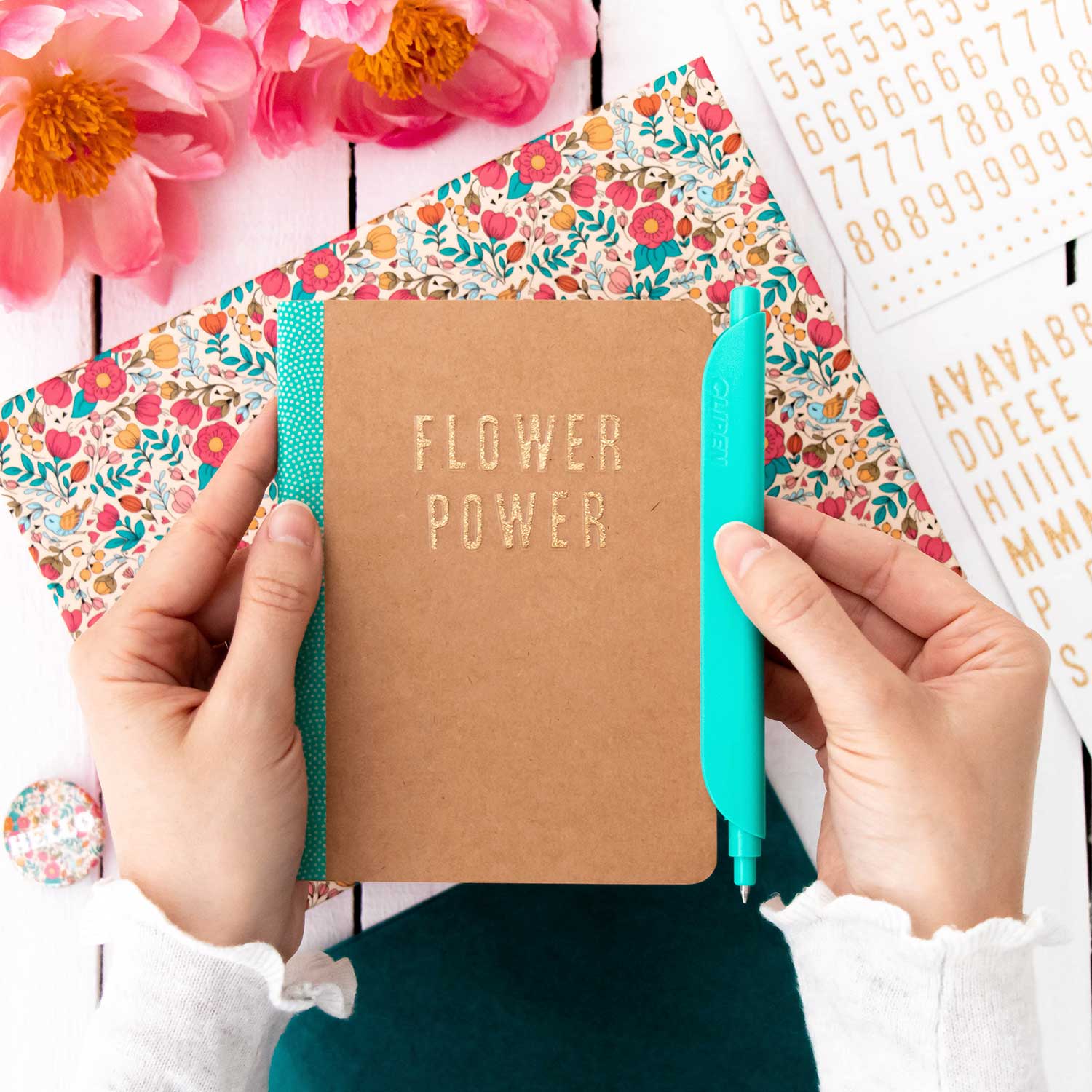 SAPERLIPAPIER - Wholesale Stationery/Notecard Set - Flower Power stationery box3