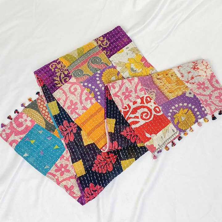 Sevya Handmade – Runner de mesa por atacado – Corredor de mesa Kantha7