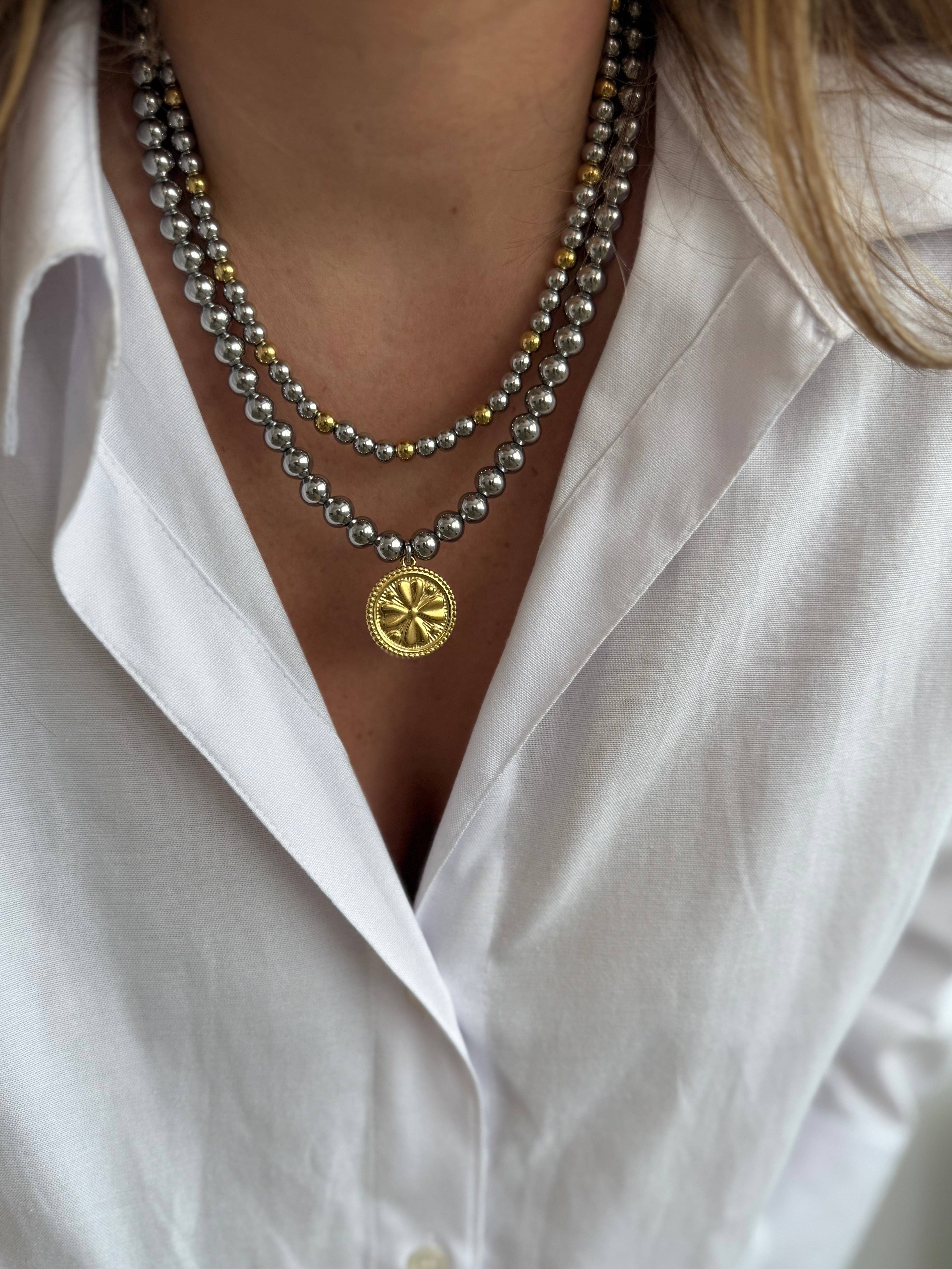 A.B. Paris - Wholesale Pendant/Charm Necklace - Happiness Necklace / clover7