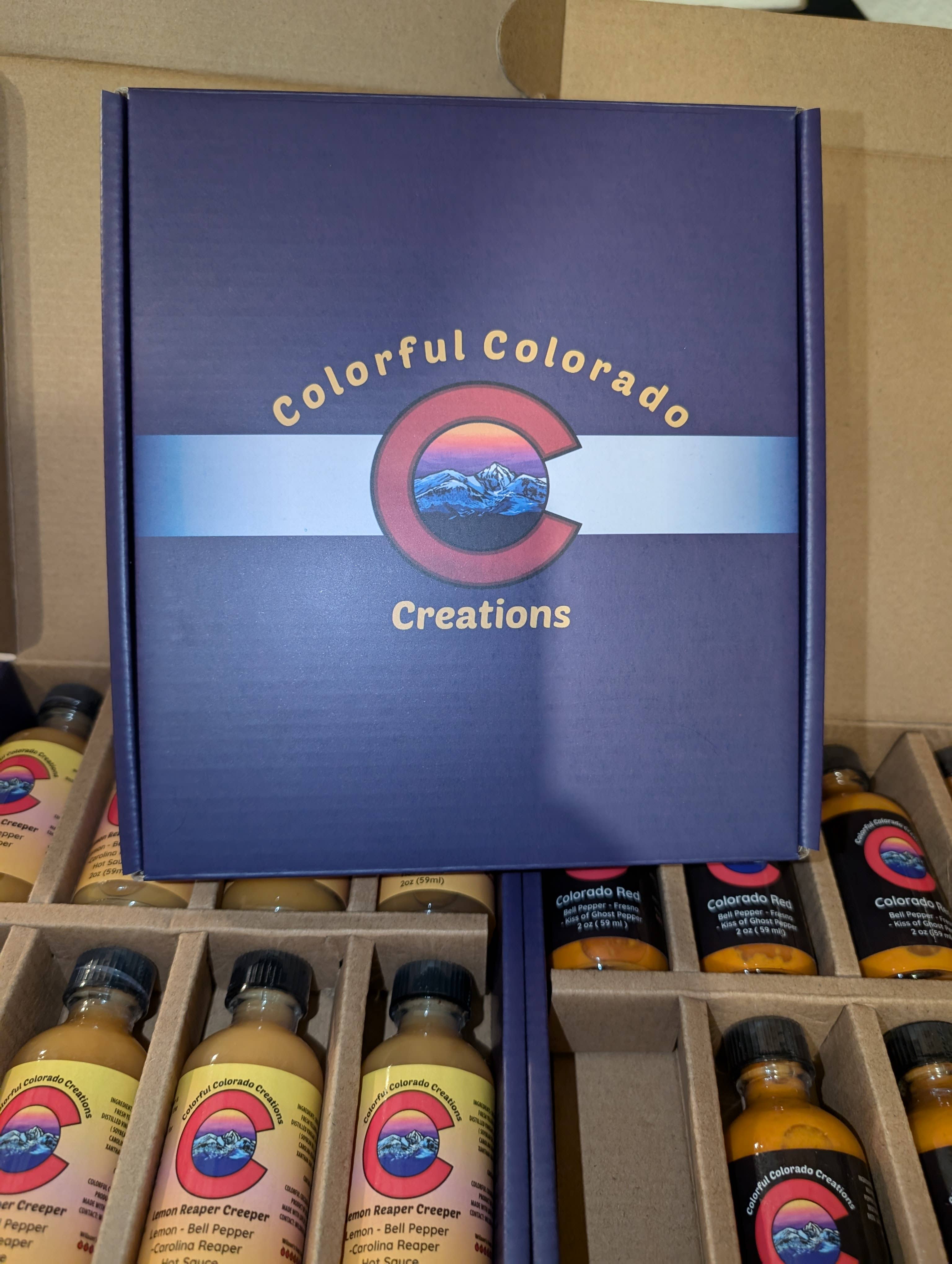 Colorful Colorado Creations llc. - Wholesale Hot Sauce - 2 OZ Mini Set (Variety pack of 8 bottles) 2