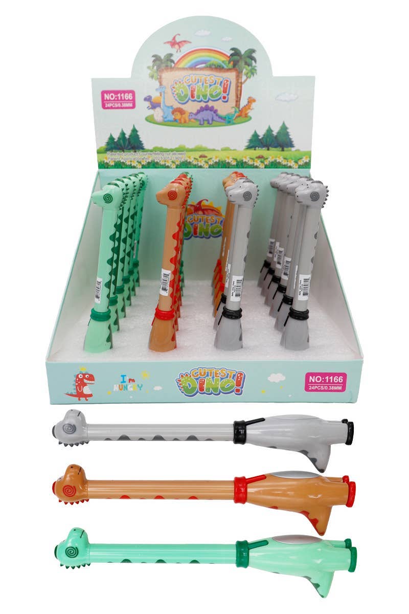 ASSORTED Brontosaurus Dinosaur Pen - 24 Pcs for wholesale on Faire2