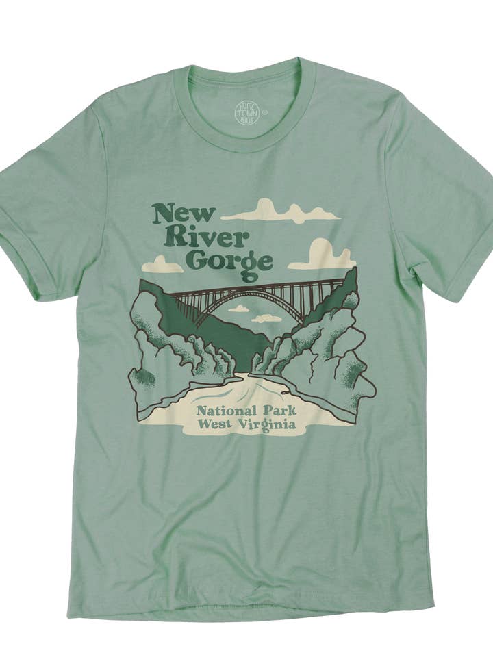 New River Gorge Nationalpark-T-Shirt für den Großhandel von HomeTown Riot