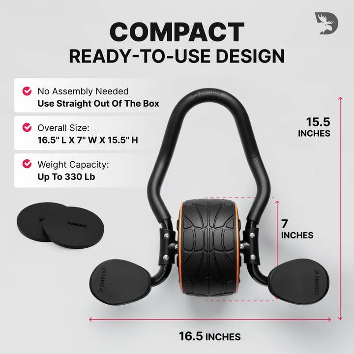 Gray DMoose Ab Roller for wholesale on Faire16