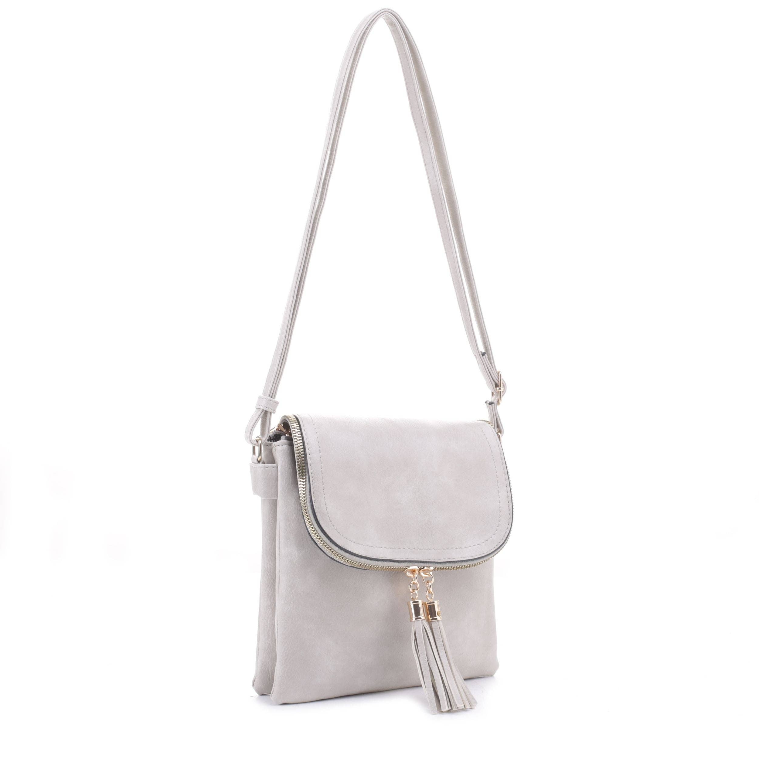 MiMi Wholesale - Wholesale Crossbody Bag - Women's - DJ96152 BJ6152 Monogrammable Flap-over Two Compartment Cross19