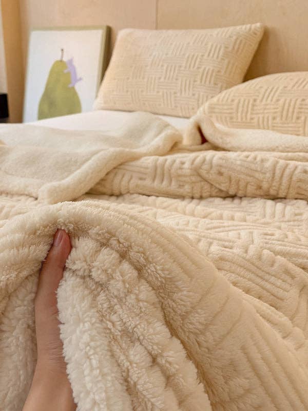 Sweetkama – wholesale Throw blanket – Home Decor Coral Fleece Soft Solid Color Blanket SKABL42519