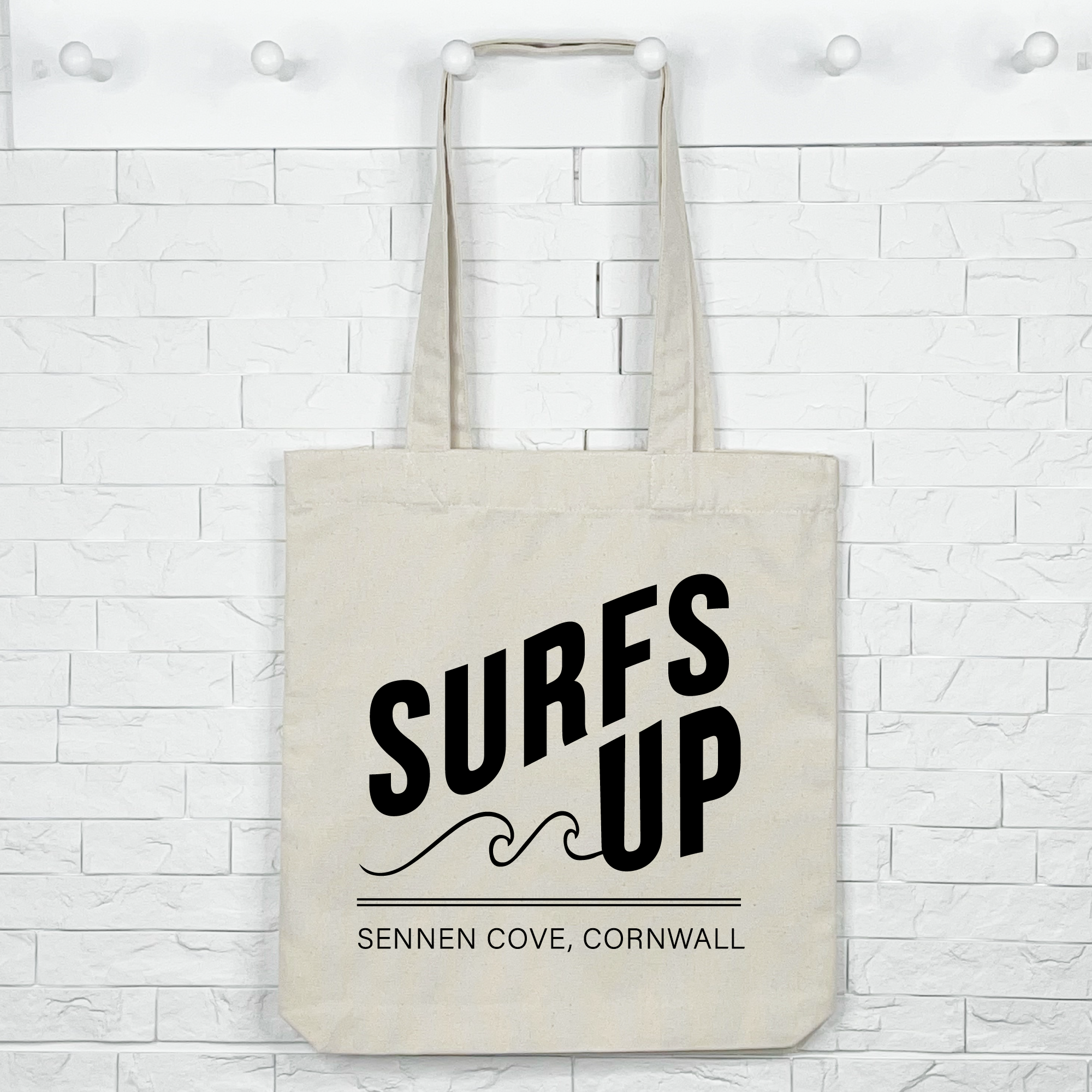 Lovetree Design – Engroshandel Tote bag - Unisex – Surfs Up stofnet med personligt tryk5