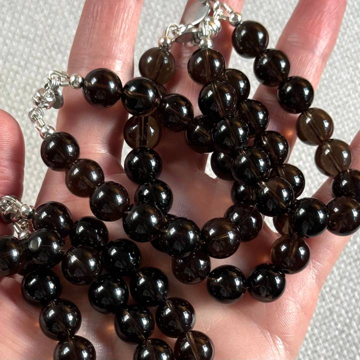 Sea + Pattern - Wholesale Beaded Bracelet - Smoky Quartz Bracelet