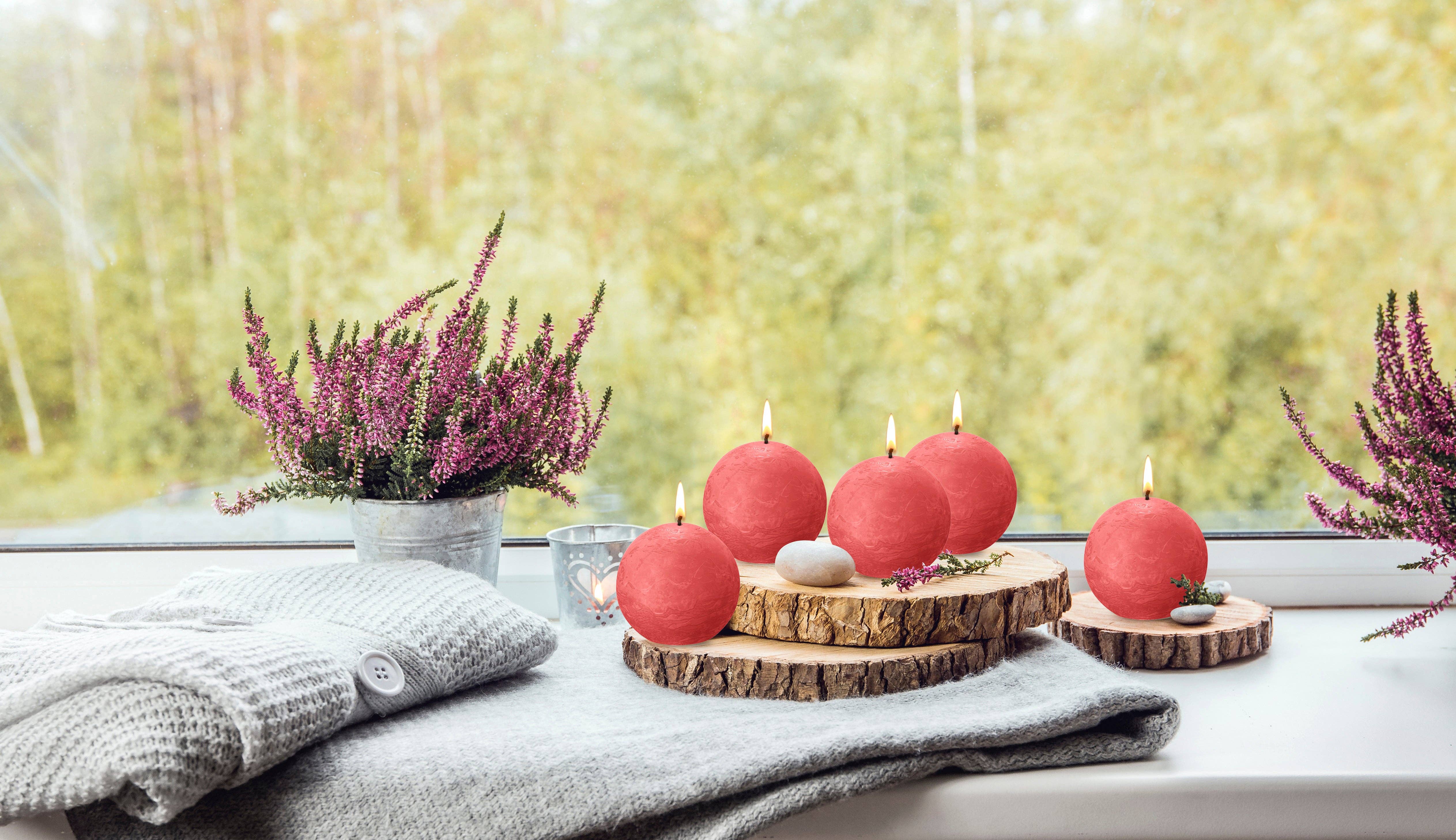 BOLSIUS – Velas de decoração por atacado – 6 Velas rústicas 3" - Inperfuted - Natural - Eco-Friendly - Cera Plant-Based - **Vendido Individualmente124