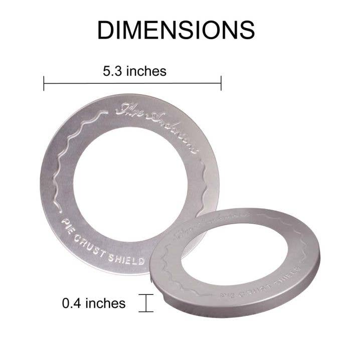 HIC - Harold Import Co. - Wholesale Kitchen Tool/Gadget - Mrs. Anderson's Baking Individual Pie Crust Shield, Set Of 25