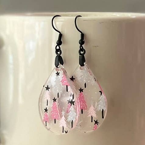 Winter Tree Earrings for wholesale by Chamness' Crafty Corner
