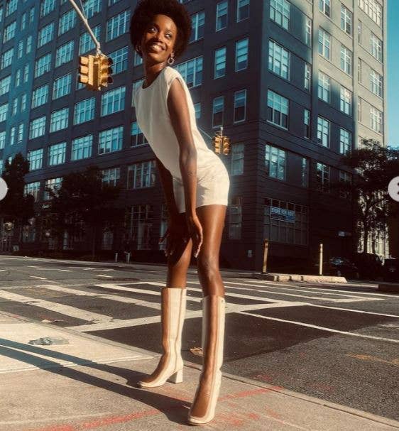 Revival knee high boots ivory leather women's shoes for wholesale on Faire12