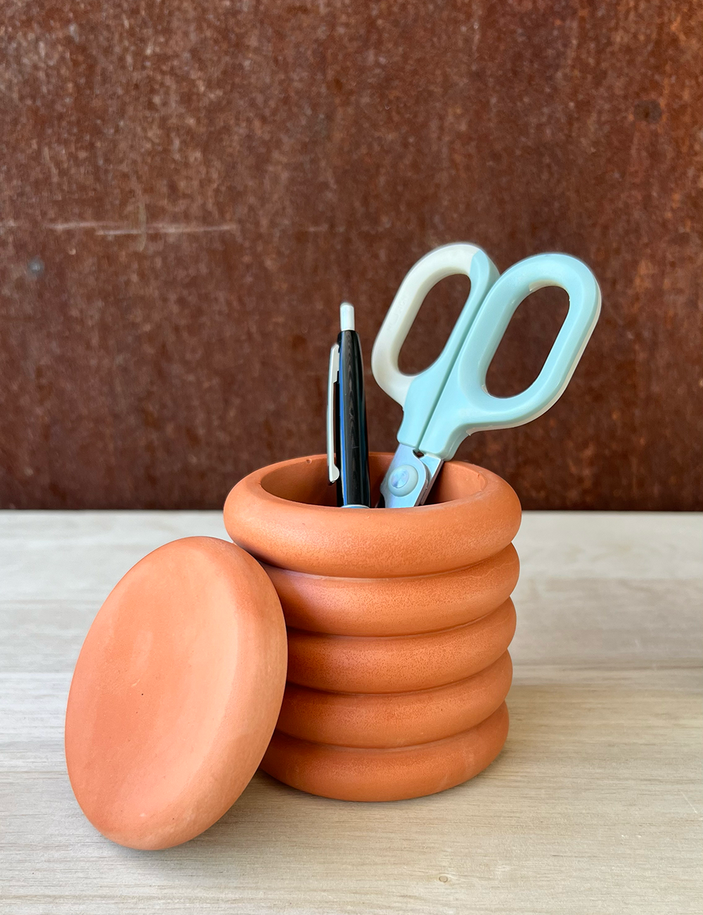 Well Hello Studio - Wholesale Decorative Jar - Earth Tone Bubble Jar2