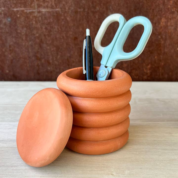 Well Hello Studio - Wholesale Decorative Jar - Earth Tone Bubble Jar2