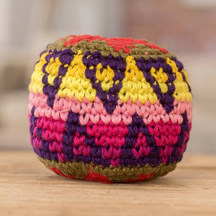 NOVICA - Wholesale Classic Toy - Kids - Novica Handmade Geometric Mix Cotton Hacky Sack1