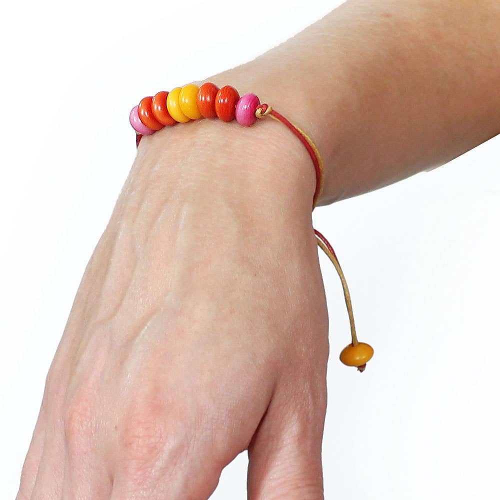 Muichic Natural Jewelry - Vendita all'ingrosso Bracciale con perline - Bracciale Donas Tagua fatto a mano Fairtrade leggero3