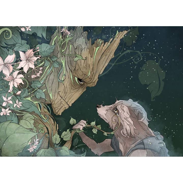 Dread Illustrations - Wholesale Everyday Greeting Card - Guardians of the Galaxy Groot & Rocket Greeting Card