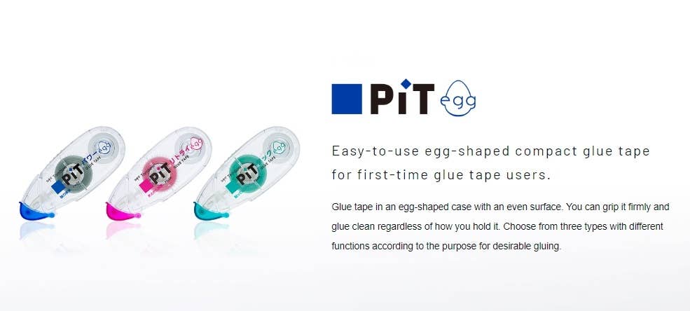 Hakubundo - Wholesale Glue - 【JAPANESE STATIONERY】TOMBOW PIT EGG GLUE TAPE -5PCS3