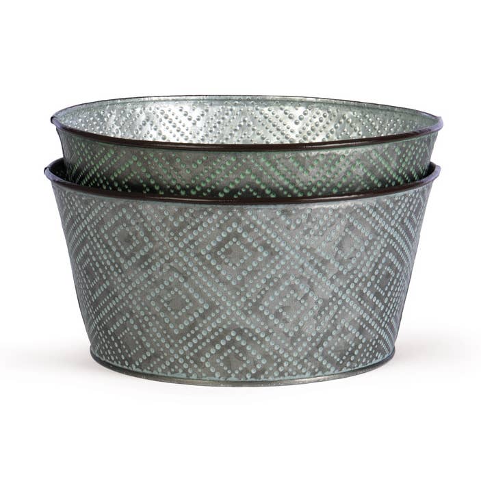 Willow Group - Wholesale Plant Pot - Tin Dish Garden Asmt/2 Floral Display Arrangement0