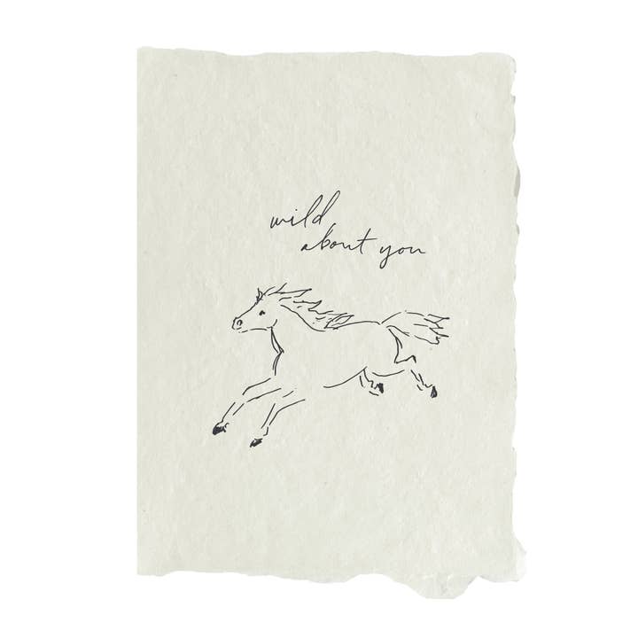 farmette - Wholesale Love Card - horse wild about you card
