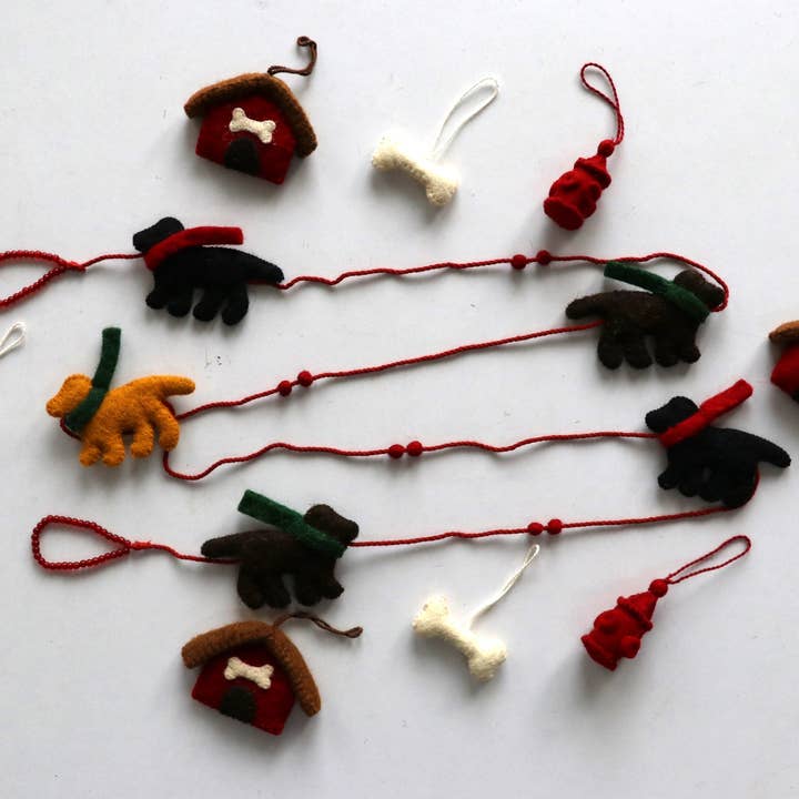 Arcadia Home - Wholesale Ornament Set - 9-Piece Dog Themed Christmas Table Top Tree Decor Set