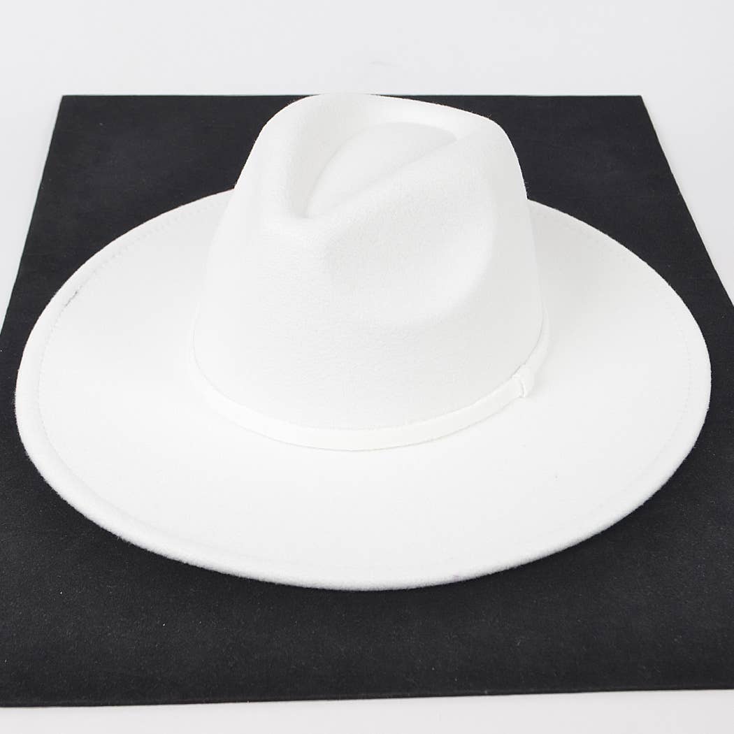 3AM BY H&D ACCESSORIES - Wholesale Fedora - Women's -  Faux Wool Leo Band Fedora Hat18