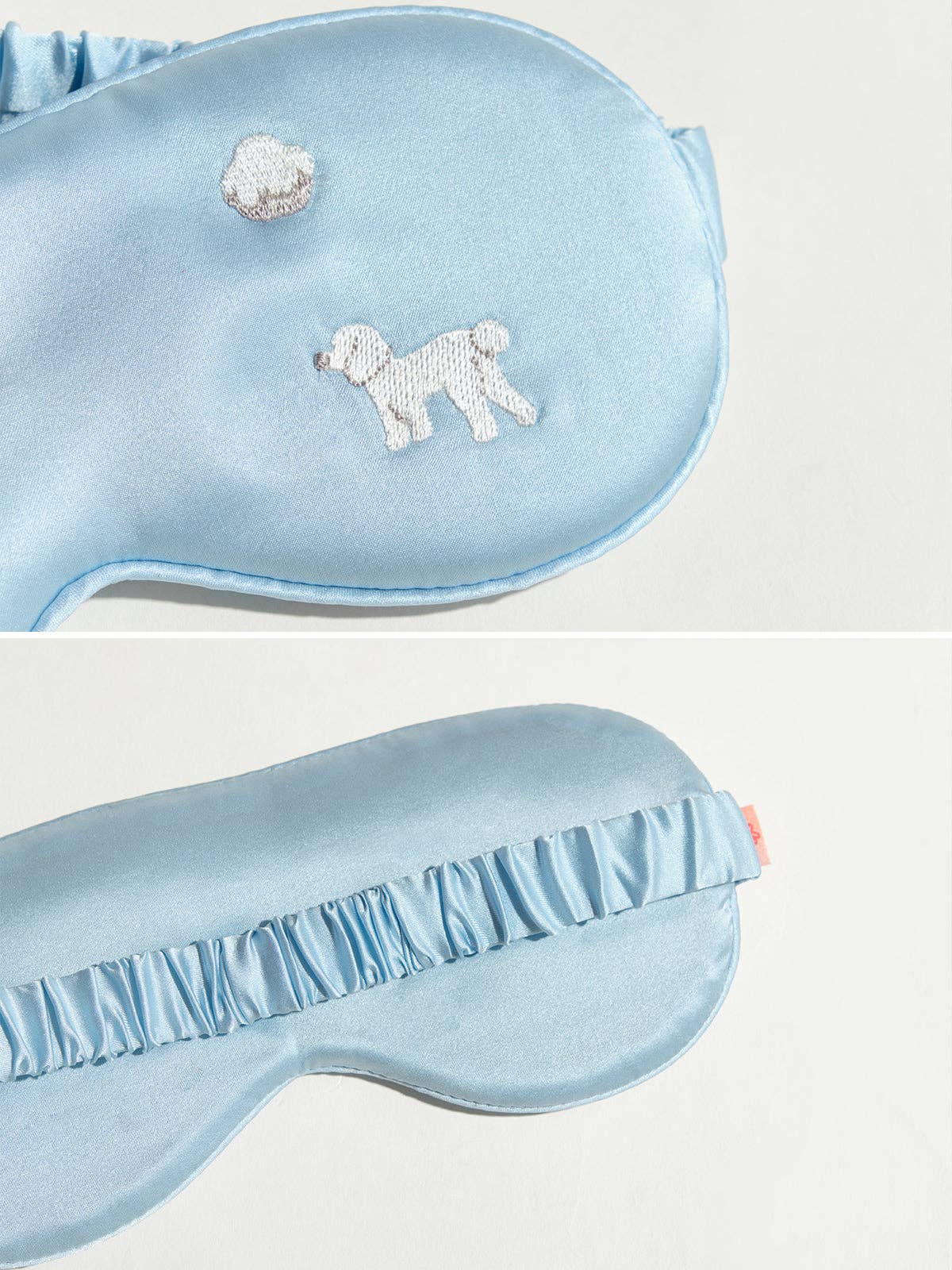 Sky Blue "Pan Pan" Silk Sleep Eye Mask for wholesale on Faire4
