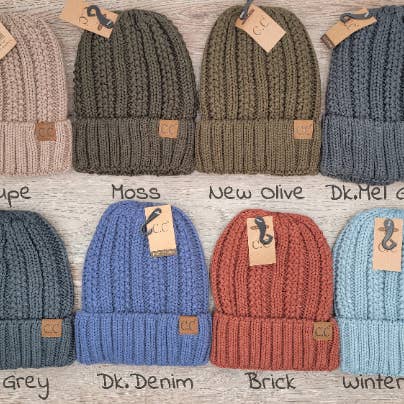 Treasure Bank - Wholesale Beanie - Women's - C.C Thick Cable Knit Beanie for Adults without Pom3