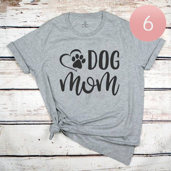 6PCS - Assorted Size DOG mom Graphic T-shirts
for wholesale by Sensibling Corp.