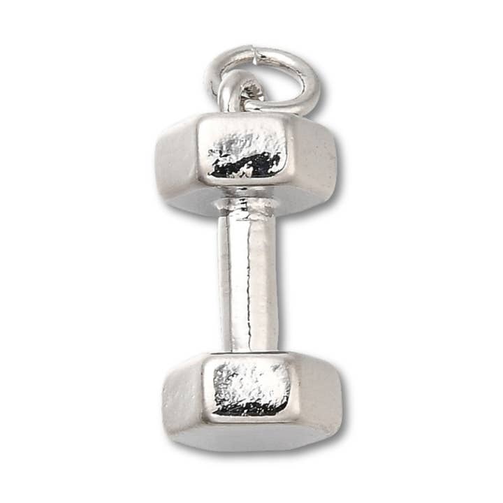 Love, Paige Designs - Wholesale Individual Charm/Pendant - Dumbbell Silver Charm0