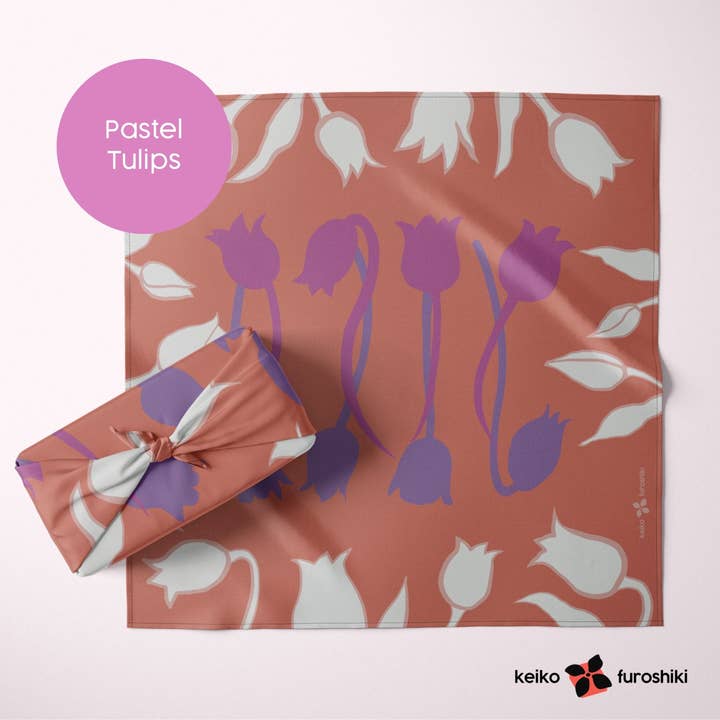 Keiko Furoshiki - Vendita all'ingrosso Carta da regalo in fogli - Panno da regalo giapponese in tessuto riutilizzabile Furoshiki21