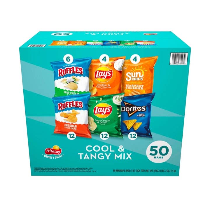 Majestic Wholesale – wholesale Crisps – Frito-Lay Cool & Tangy Variety Pack Chips, 50CT