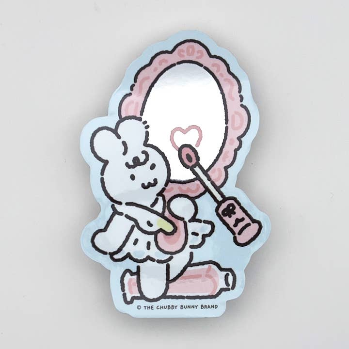 The Beauty in You Vinyl Mirror Sticker for wholesale by The Chubby Bunny Brand