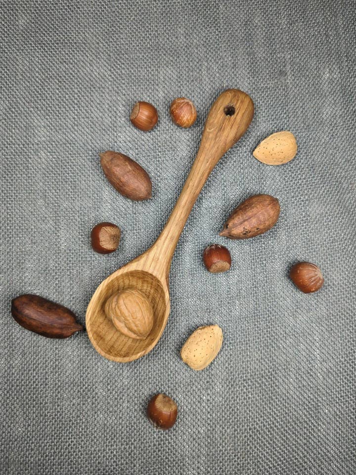 Wood Spoon - Hand carved Oak for wholesale by Chaos Woods