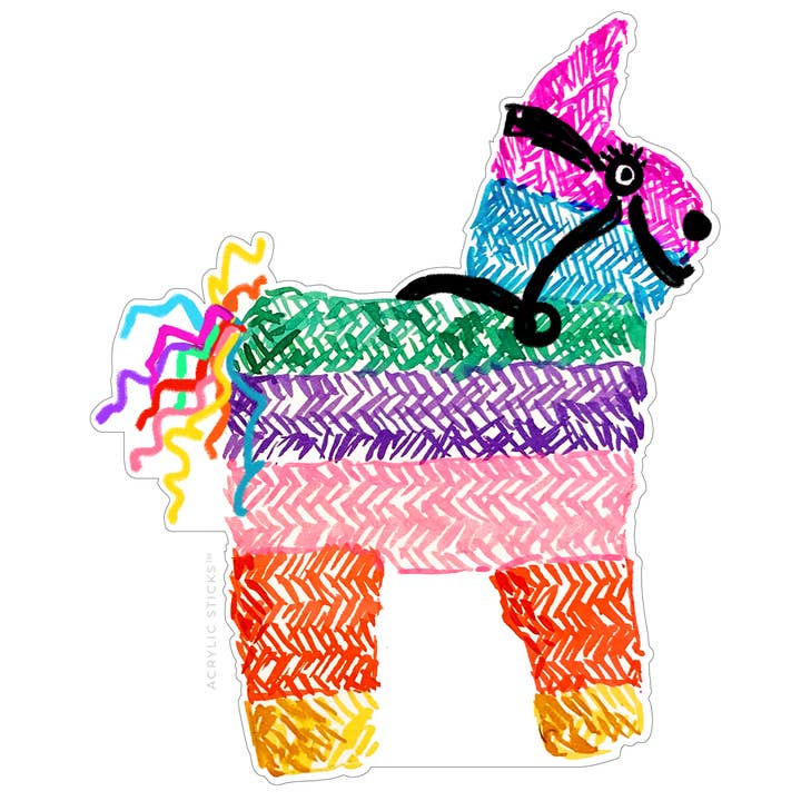 PLAYFUL PINATA ACRYLIC CHARCUTERIE & SNACK BOARD for wholesale by XO ACRYLICS | ACRYLIC STICKS