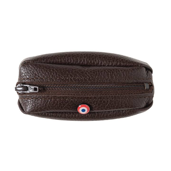 CHARLES Terre Brunie Geldbörse aus genarbtem Leder für den Großhandel von Larmorie Officiel