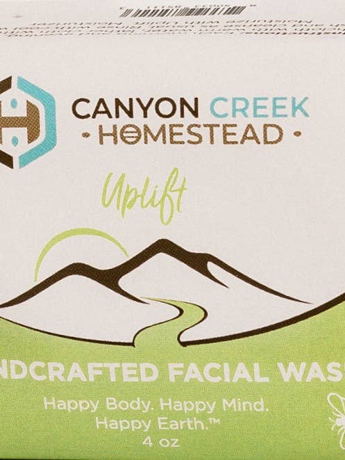 Handcrafted Facial Wash Uplift Lemongrass Orange Rosemary Normal or Mature Skin 4 oz for wholesale by Canyon Creek Homestead LLC