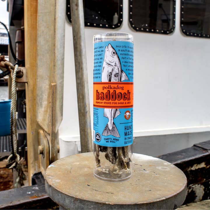 Polkadog - Wholesale Pet Treats - Dog - Haddock Skin Jerky - 2oz Tube - Dog Treats3