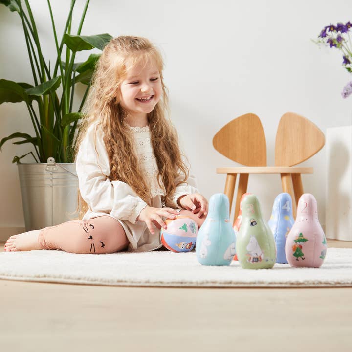 Barbo Toys - Vente Jeu de sport – enfant et bébé - Moomin - Ensemble de bowling doux 23